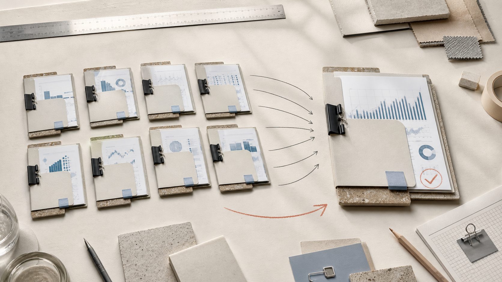 A structured AI product build showing evidence, controls and working system layers
